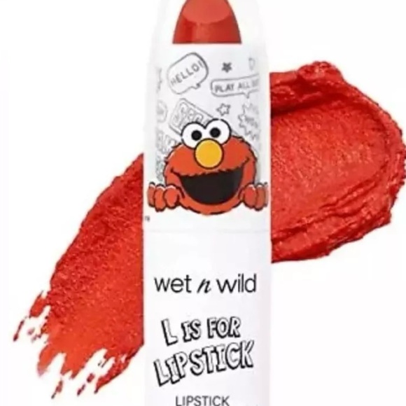 Bundle 2 Pieces Wet n Wild Sesame Street Elmo Lipstick & Cookie Monster Mirror - Picture 9 of 11